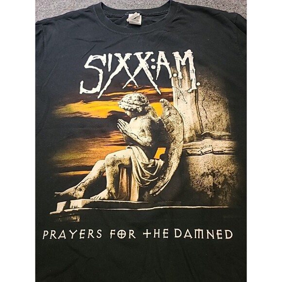 Sixx:A.M. mens Hard Rock Metal Black Concert Tour t-shirt size L 2016 - Picture 2 of 9